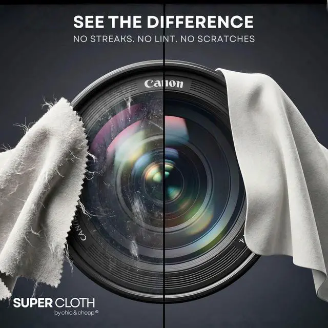 Alt view image 3 of 7 - Super-Cloth Glasses Cleaning Cloths (6-Pack) Premium Microfiber Lens Cleaning Cloth for Eyeglasses, Sunglasses, Camera Lenses, Screens & VR Headsets, Lint-Free, Scratch-Safe, Washable & Reusable