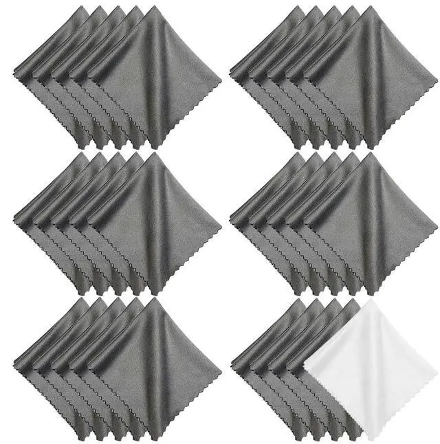 Main image of Eyeglass Cleaning Cloths, 30 Pack, 6 x 7 Inch, Glasses Cloth