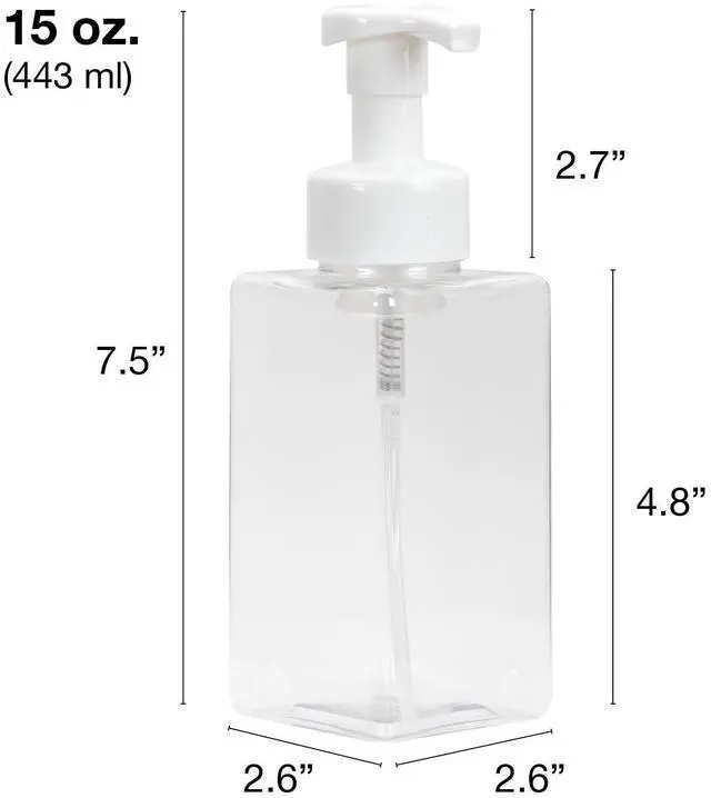 Alt view image 2 of 6 - 2-Pack/15 oz Foaming Soap Dispenser, Plastic