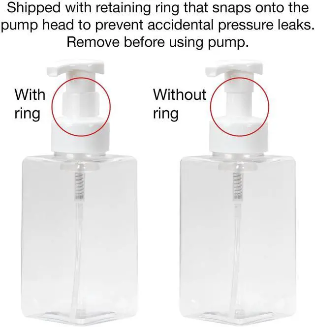 Alt view image 3 of 6 - 2-Pack/15 oz Foaming Soap Dispenser, Plastic