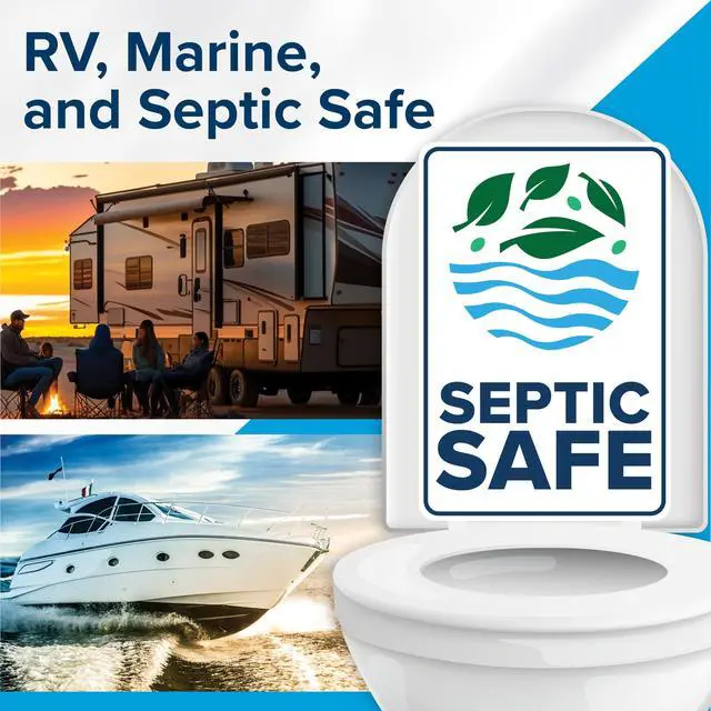 Alt view image 4 of 7 - Camper & RV Toilet Paper - 16-Rolls - 2-Ply Quick Dissolve RV Septic Safe Bath Tissue - Dye & Fragrance Free - 500 Sheets Per Roll (40282)
