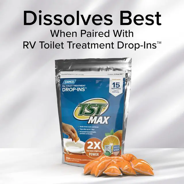Alt view image 7 of 7 - Camper & RV Toilet Paper - 16-Rolls - 2-Ply Quick Dissolve RV Septic Safe Bath Tissue - Dye & Fragrance Free - 500 Sheets Per Roll (40282)