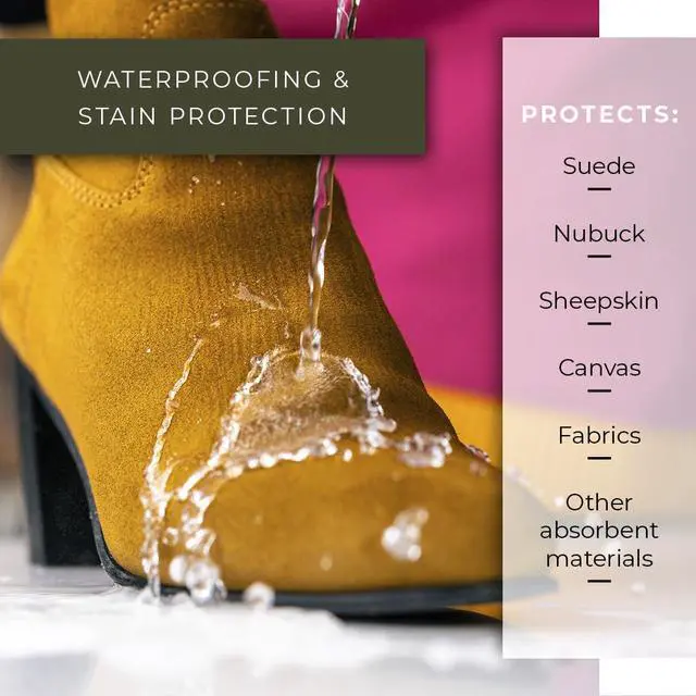Alt view image 2 of 7 - Renapur Suede, Nubuck, Fabric Waterproofing/Stain Protection Eco-Friendly, Non-Toxic, for Shoes, Boots, Sneakers & Clothing (8.5 fl.oz) - Packaging May Vary