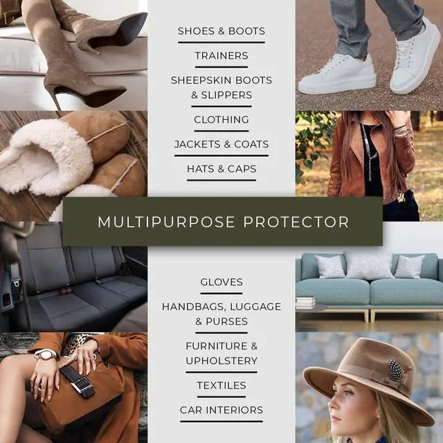 Alt view image 5 of 7 - Renapur Suede, Nubuck, Fabric Waterproofing/Stain Protection Eco-Friendly, Non-Toxic, for Shoes, Boots, Sneakers & Clothing (8.5 fl.oz) - Packaging May Vary