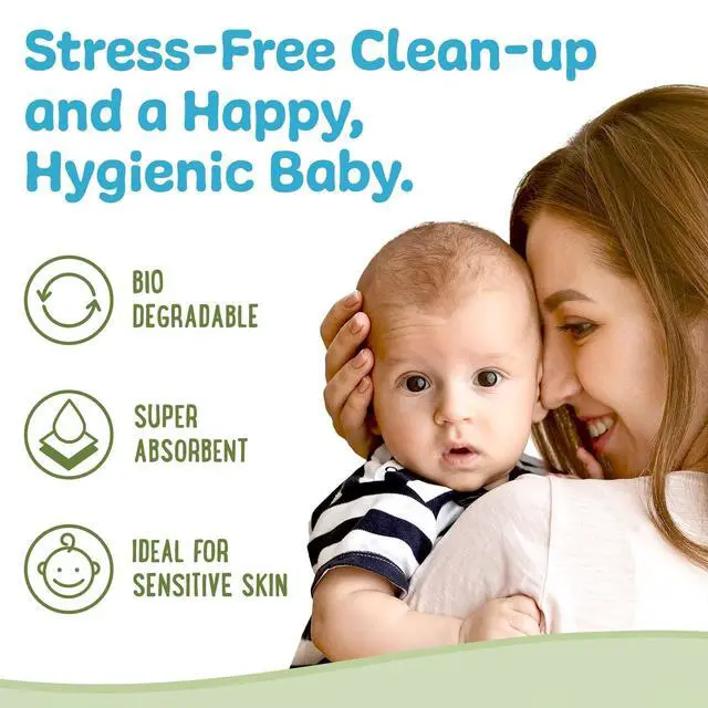Alt view image 5 of 5 - Disposable Cotton Wash Cloths (50 Pack), Biodegradable, Soft, Thick, Baby Burp Cloths, Unscented, Hypoallergenic Burping Cloth, Sensitive Skin