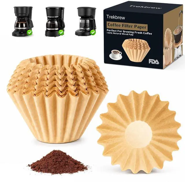 Main image of 5 Cup Coffee Filter Compatible with Mr. Coffee Mini Brew, Unbleached Coffee Filters 5 Cup For Drip Coffee Makers, Ideal for Home, Office & Commercial Use, 100 Count, Brown