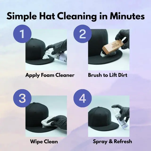 Alt view image 7 of 7 - Fresh Linen Scent - Sweat Stain & Odor Remover for Hats & Caps - No Soaking, Safe for Embroidery & Structured Hats