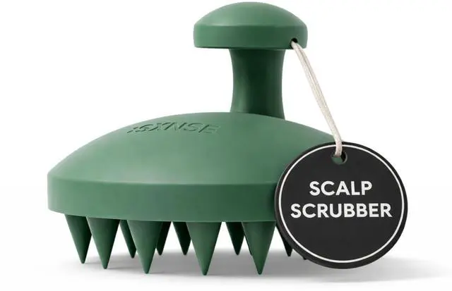 Main image of Revive Silicone Scalp Massager, Forest - Manual Hair & Scalp Scrubber for Dandruff, Buildup, Itch, & Hair Growth - Soft Exfoliating Silicone Bristles for Wet & Dry Hair, Flake-Free Finish