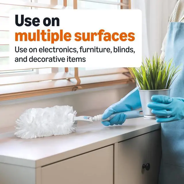 Alt view image 5 of 6 - 360° Heavy Duty Duster Refills, Picks up and Traps 2X More Allergens, 11 Count, Pack of 1