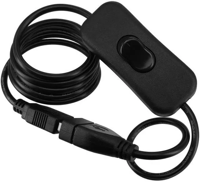 Alt view image 5 of 7 - USB Cable with Switch, 2-Pack 1M/3Ft USB Male to Female Extension Cord Inline Rocker On/Off Switch for Driving Recorder, LED Desk Lamp, USB Fan, LED Strip (2 Pack 3FT)