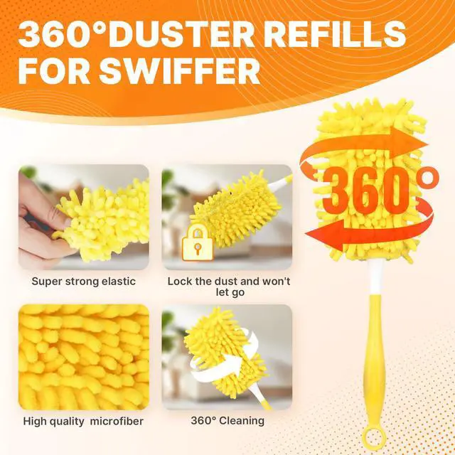 Alt view image 3 of 7 - Duster Refill Compatible with Swiffer Hand Duster, 360 Heavy Duty