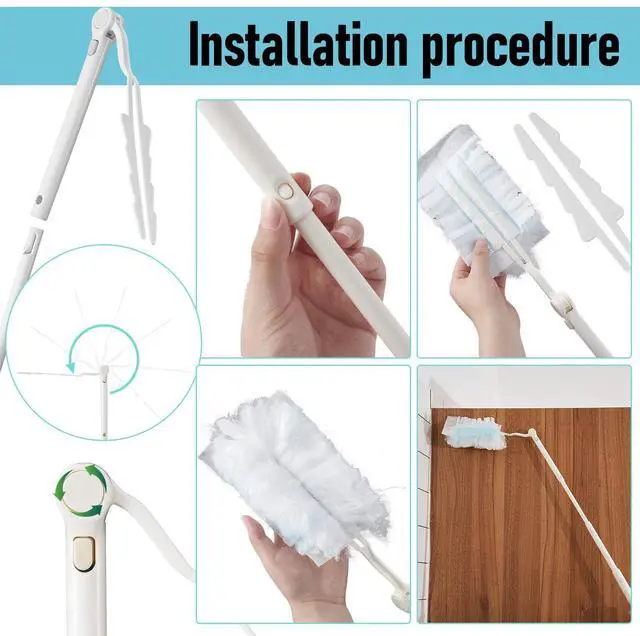 Alt view image 2 of 6 - 2 Pcs 3 ft Replacement Handles Compatible with Duster Refills