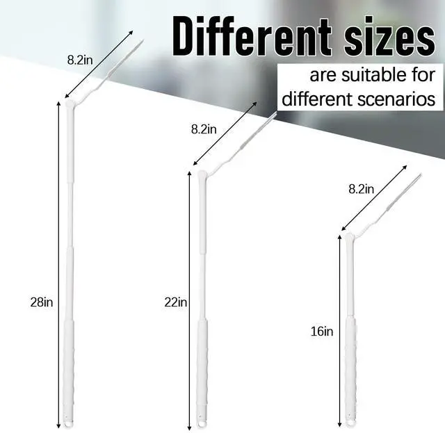 Alt view image 3 of 6 - 2 Pcs 3 ft Replacement Handles Compatible with Duster Refills