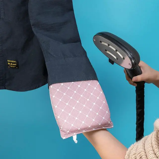 Alt view image 3 of 7 - Garment Steamer Ironing Gloves Anti Steam Glove Heat Resistant Garment Steamer Mitt, Garment Steam Accessories for ClothesPink
