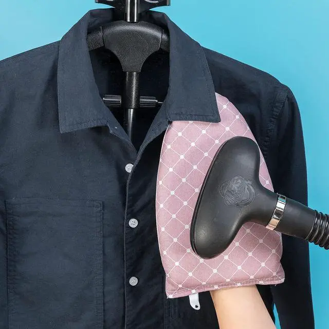 Alt view image 7 of 7 - Garment Steamer Ironing Gloves Anti Steam Glove Heat Resistant Garment Steamer Mitt, Garment Steam Accessories for ClothesPink