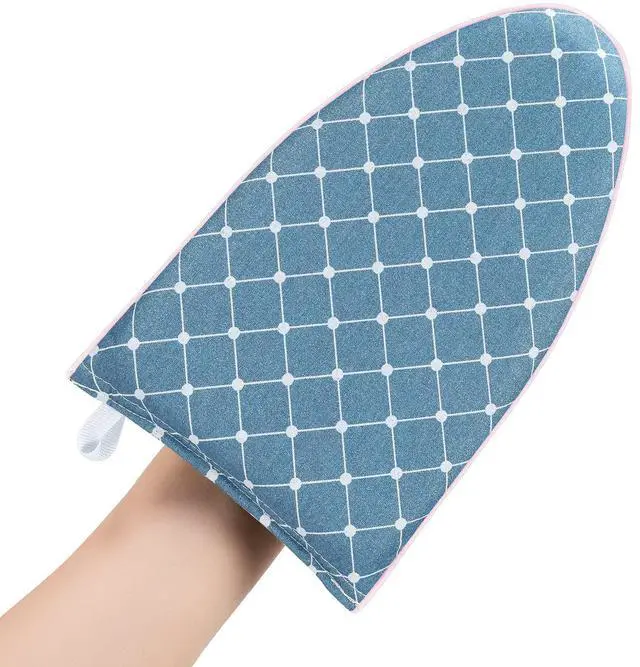 Main image of Garment Steamer Ironing Gloves Anti Steam Glove Heat Resistant Garment Steamer Mitt, Garment Steam Accessories for ClothesBlue