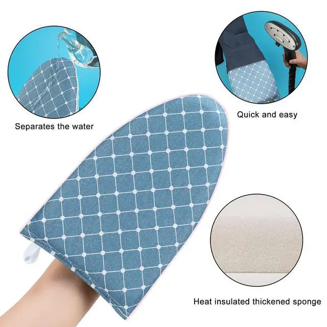Alt view image 3 of 7 - Garment Steamer Ironing Gloves Anti Steam Glove Heat Resistant Garment Steamer Mitt, Garment Steam Accessories for ClothesBlue