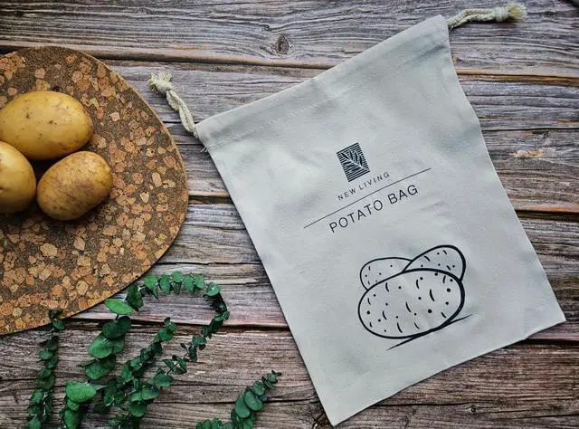 Alt view image 6 of 6 - Eco Potato & Onion Storage Bags, Linen Cotton Material, 30 * 40cm