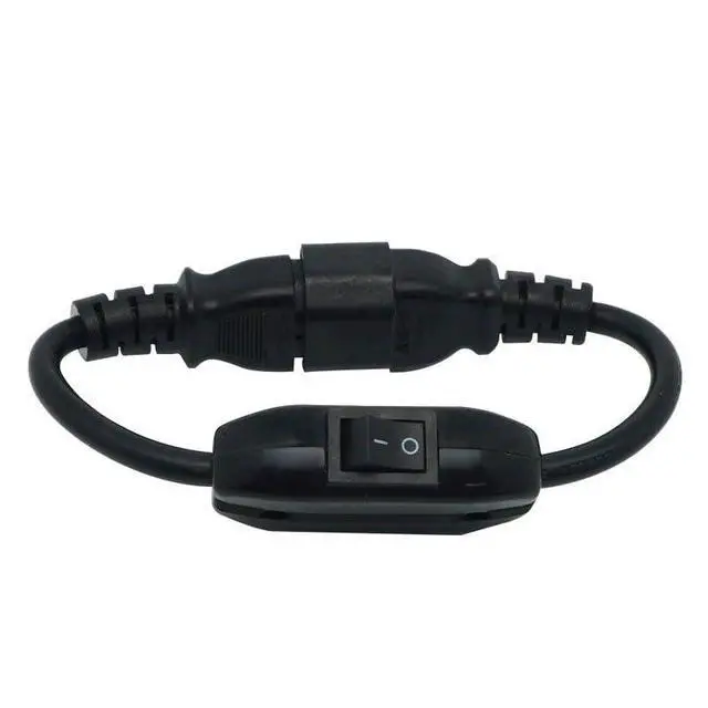 Alt view image 2 of 5 - UPS Power Cord Cable, IEC 320 C14 to C13 with On/Off Switch 30cm