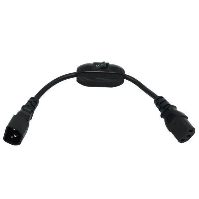 Alt view image 4 of 5 - UPS Power Cord Cable, IEC 320 C14 to C13 with On/Off Switch 30cm