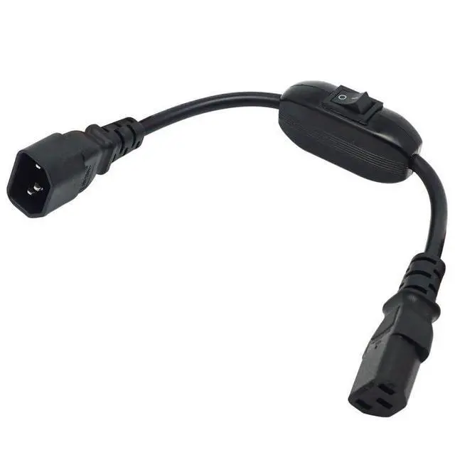 Alt view image 5 of 5 - UPS Power Cord Cable, IEC 320 C14 to C13 with On/Off Switch 30cm