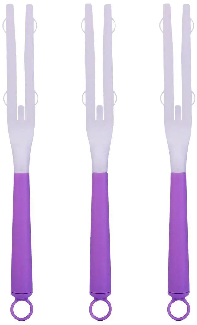 Main image of 3pcs Duster Handle, Detachable Duster Refills Stick Pole Replacement Plastic Extended Mop Extension Handles Only,Wand Grip for Easy Cleaning(Purple)