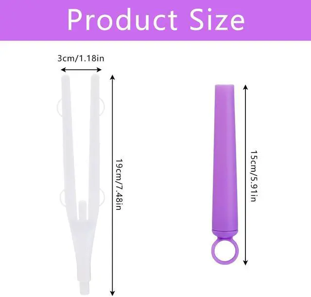 Alt view image 2 of 7 - 3pcs Duster Handle, Detachable Duster Refills Stick Pole Replacement Plastic Extended Mop Extension Handles Only,Wand Grip for Easy Cleaning(Purple)