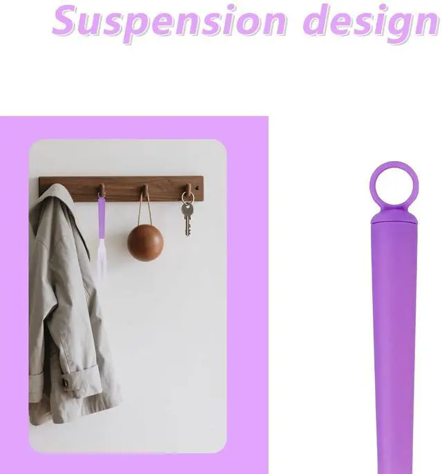 Alt view image 3 of 7 - 3pcs Duster Handle, Detachable Duster Refills Stick Pole Replacement Plastic Extended Mop Extension Handles Only,Wand Grip for Easy Cleaning(Purple)