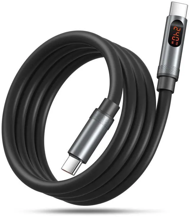 Main image of C to C Cable Fast Charging, 240W 4ft Type C Charger Cord with LED Display