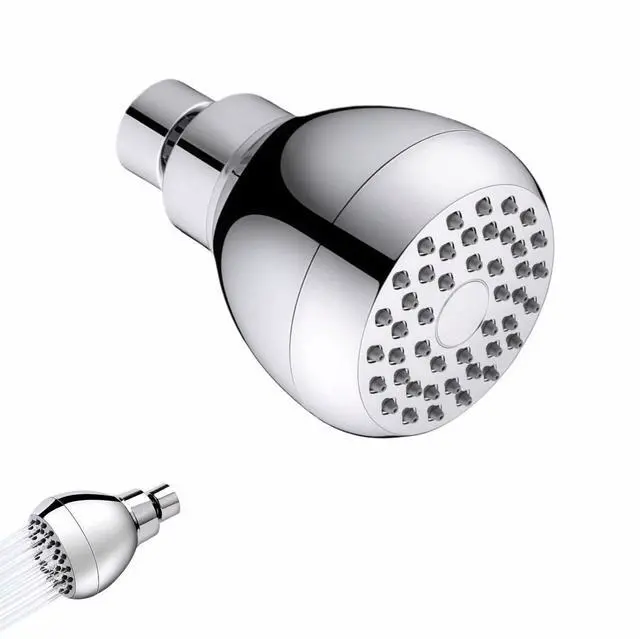 Main image of High Pressure Shower Head with 45 Self-Cleaning Nozzles, 360° Brass Ball Joint, Anti-Clogging & Leakproof, Powerful Jet for Low Water Pressure, SPA Rainfall Experience