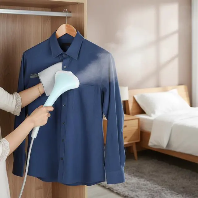 Alt view image 6 of 7 - Garment Steamer Ironing Glove with Finger Loop, Anti Steam Glove, Heat Resistant Garment Steamers Mitt, Tiny Ironing Board Mitt, Garments Steamer Accessories for Clothes