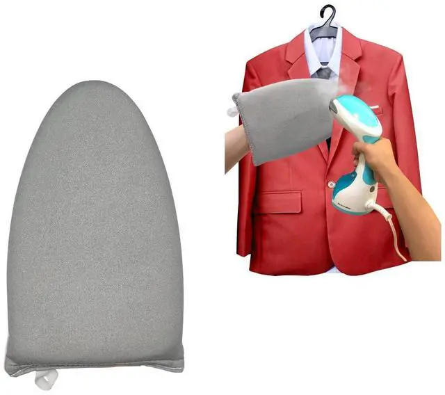 Main image of Garment Steamer Ironing Glove with Finger Loop, Heat Resistant Waterproof Ironing Mitt for Heat Resistan Handheld Steamer, Garment Steamer Accessories for Clothes (Grey)
