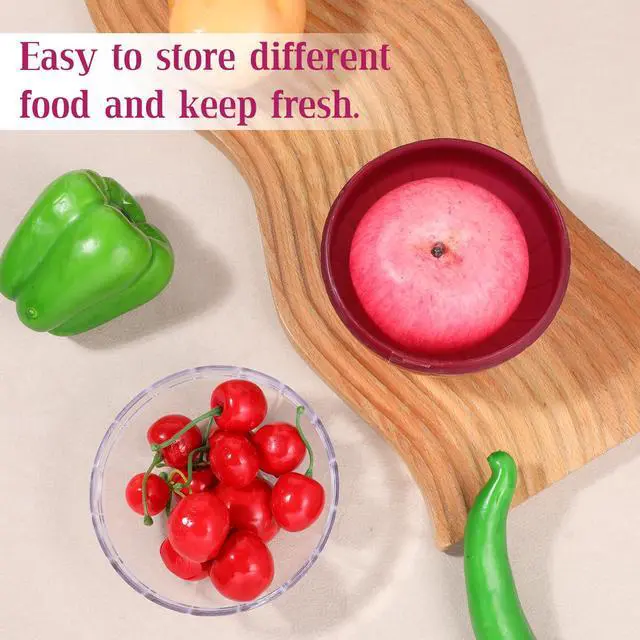 Alt view image 3 of 7 - Reusable Onion & Tomato Storage Containers, Fruit and Vegetable Keeper Saver for Fridge Onions Keeper for Refrigerator Onions Holder Storage Vegetable Crisper Makes Food Stays Fresh Longer