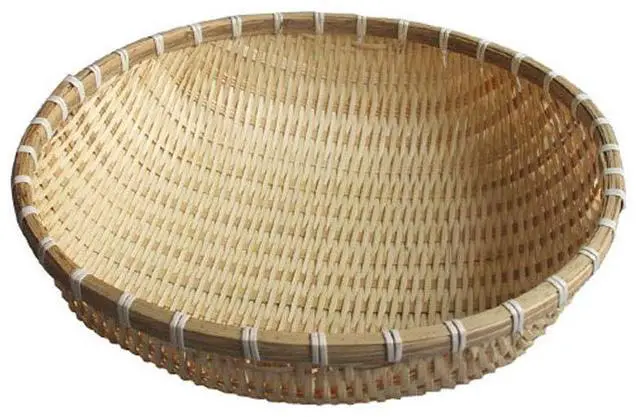 Main image of Natural Handmade Woven Bamboo Basket Tray U Shape Holder Food Deep Basket Size 6" 7" 8" 9" 10" 11" 12" 13" 14" up to 20inches Available for Customizing Bulk (16cm/6")