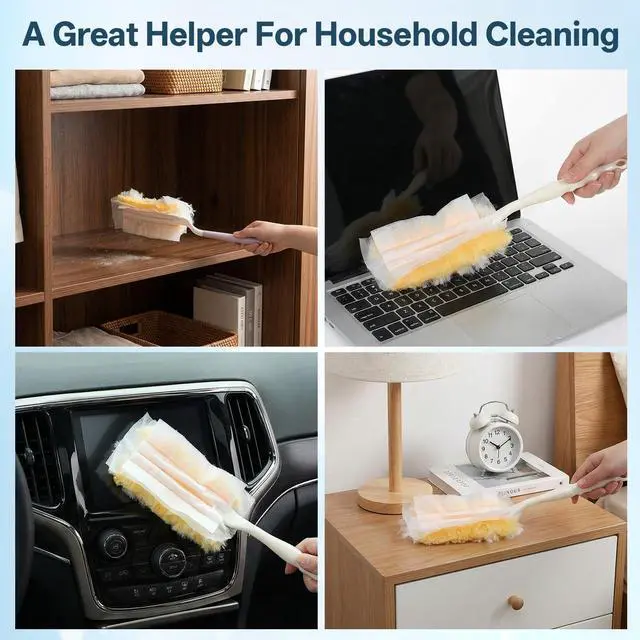 Alt view image 5 of 7 - 3 Pack Replacement Duster Handles Compatible with Swiffer Dusters, Detachable Mop Handles for Tight Spaces Home Cleaning