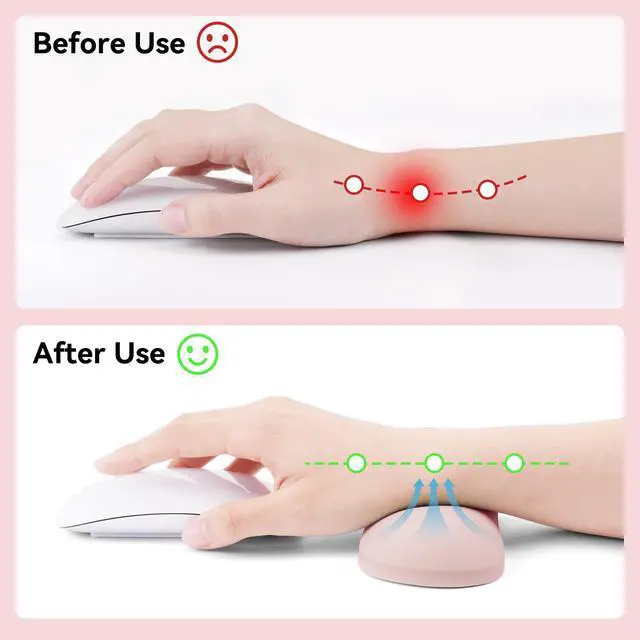 Alt view image 4 of 7 - Silicone Wrist Rest Pad, Ergonomic Inflatable Support for Mouse