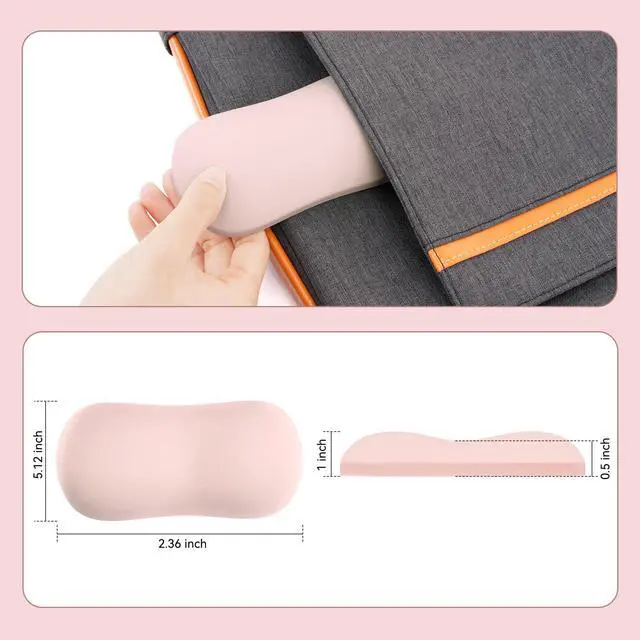 Alt view image 7 of 7 - Silicone Wrist Rest Pad, Ergonomic Inflatable Support for Mouse
