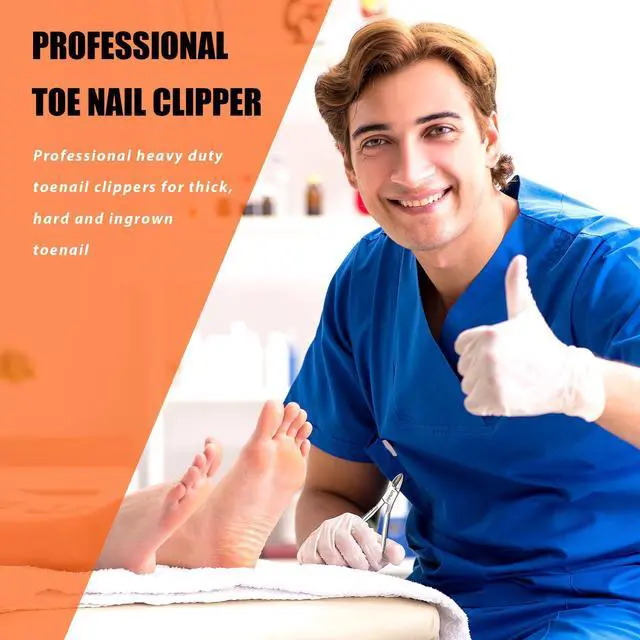 Alt view image 2 of 7 - Duty Podiatrist Toenail Clippers for Thick and Ingrown Nails, Hand Forged Stainless Steel Toe Nail Clippers for Men Women Seniors
