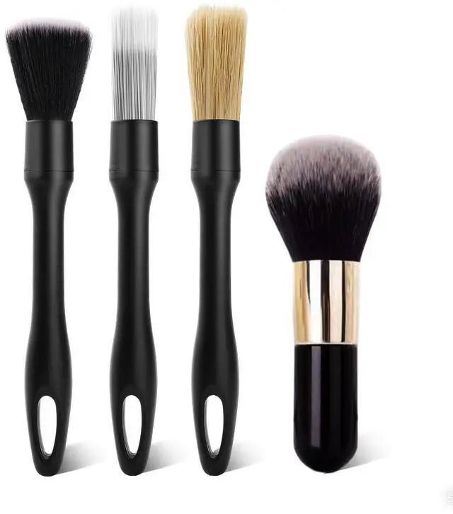 Main image of 3PCS Car Detailing Brush Set, Ultra Soft Bristle Auto Interior Cleaning Brushes, Scratch-Free Dashboard Duster Kit for Vents, Leather, Screen, Console and Household Cleaning