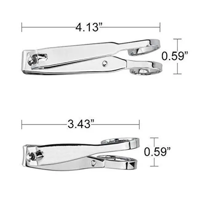 Alt view image 2 of 6 - Nail Clippers,EZ Grip Nail Clipper Set,Carbon Steel Fingernail and Toenail Clippers for Seniors Long handle with Metal Case for Women and Man - Set of 2 (Small and Large)