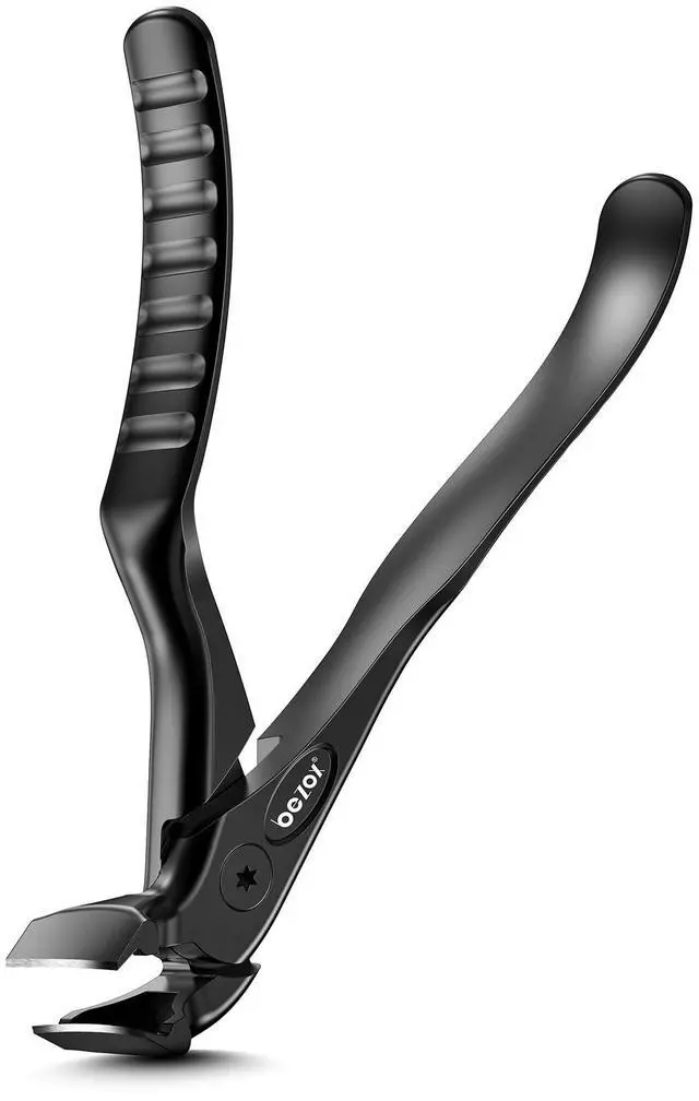 Main image of Toenail Clippers for Seniors Upgraded Long Handled Curved Head Toe Nail Clippers for Thick Nails for Elderly - Black
