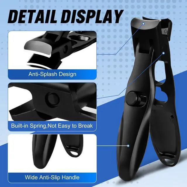Alt view image 3 of 6 - Jaw Nail Clippers, Stainless Steel, Professional Fingernail Clipper