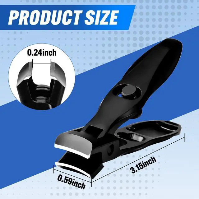 Alt view image 4 of 6 - Jaw Nail Clippers, Stainless Steel, Professional Fingernail Clipper
