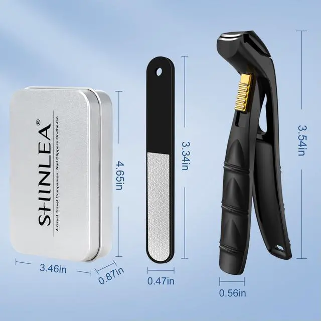 Alt view image 7 of 7 - Nail Clippers for Seniors Thick Toenail, Professional Fingernail Toenail Clippers with Catcher, Sharp Wide Opening and Long Handle Nail Cutter for Men Women, Black
