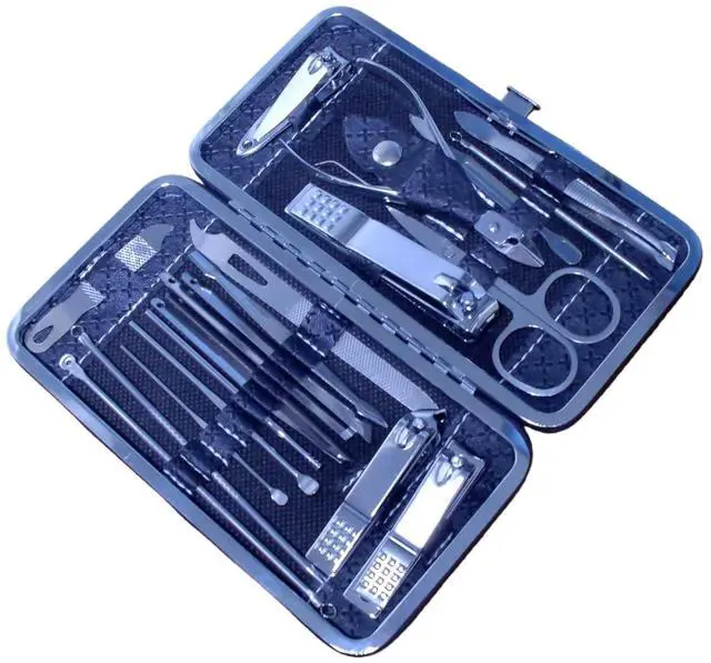 Main image of Nail Clippers Set for Men Women Parent Earpick EarpickerProfessional Manicure Set BWLSMART 21 Pieces Pedicure Kit, Nail Care and Grooming Kit with Travel Case Fingernail and Toenail Clipper Cutters