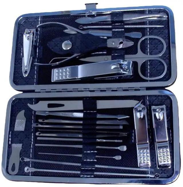 Alt view image 4 of 7 - Nail Clippers Set for Men Women Parent Earpick EarpickerProfessional Manicure Set BWLSMART 21 Pieces Pedicure Kit, Nail Care and Grooming Kit with Travel Case Fingernail and Toenail Clipper Cutters