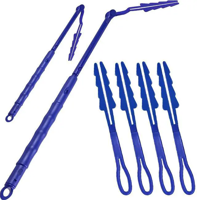 Main image of Handles Compatible with Swiffer Duster Refill, Swiffer Duster Extended Handle,Foldable & Extendable Dust Handle Only(Blue 5pcs)