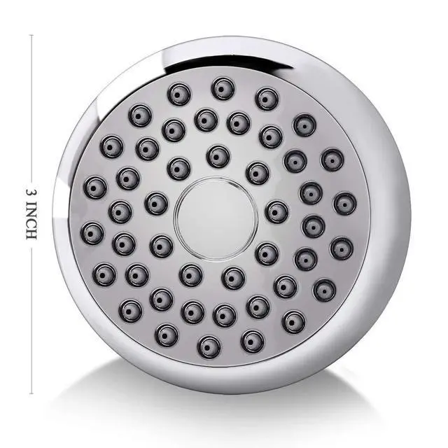 Alt view image 5 of 7 - Fixed Shower Head High Pressure 3 Inch Showerhead Chrome