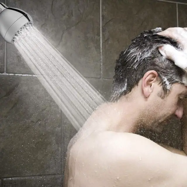 Alt view image 6 of 7 - Fixed Shower Head High Pressure 3 Inch Showerhead Chrome