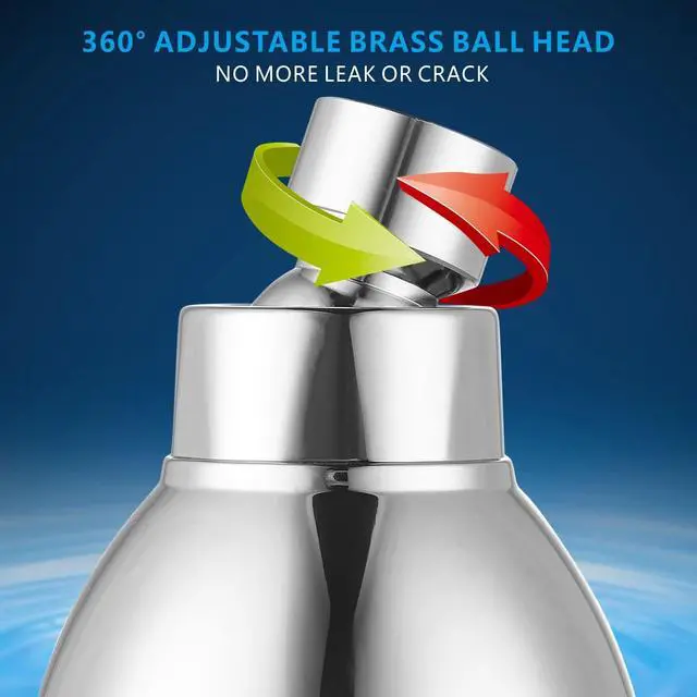Alt view image 6 of 7 - High Pressure Shower Head - Powerful Bathroom Pressure Boosting Showerhead - Perfect Universal Replacement for Rain Shower Heads(Chrome)